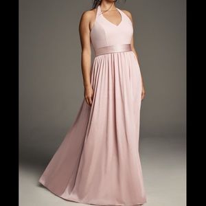 Quartz Vera Wang White Halter VNeck W Sash